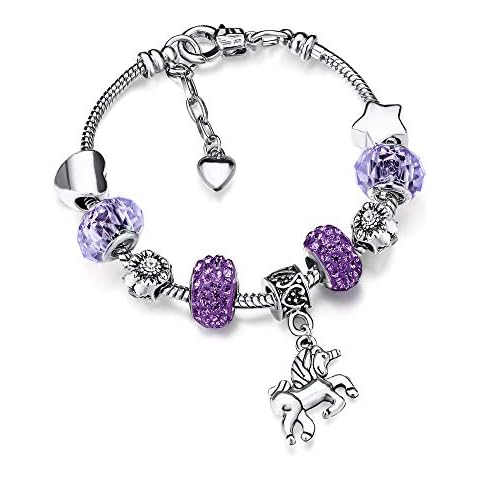  MIFYNN 8mm Crystal Butterfly Bracelet for Girls