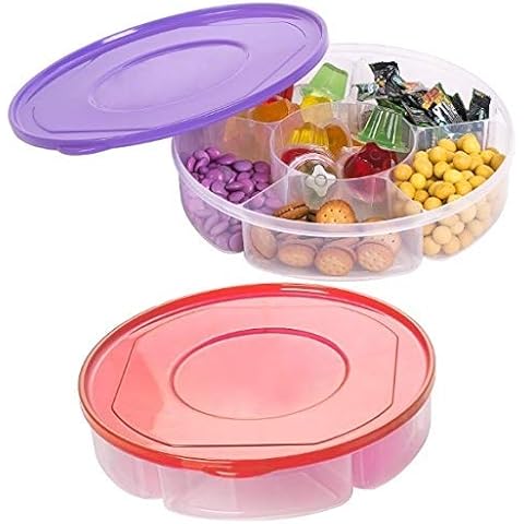 Zilpoo 4 Pack - Oval Storage Tub with Handles, Colorful Halloween