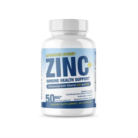  FORTE NATURALS 100 Zinc Supplements Specially Formulated for  Sensitive Stomachs, Vitamins for Adults Daily Supplement Vegan 50mg, Non  GMO, Easy to Swallow Zink Vitaminas : Health & Household