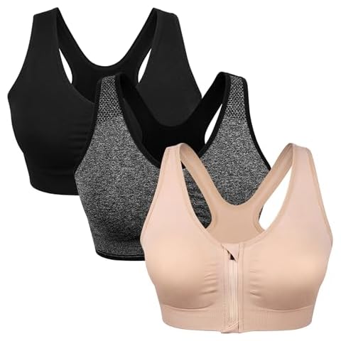 Zip Front Sports Bras