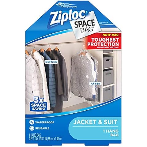 Hanging Vacuum Storage Bags, Space Saver Bags, Vacuum Sealed Bags for  Clothes Coats Jackets, 6 Pack of 53x27.6 Inch, Clothes Storage Bags