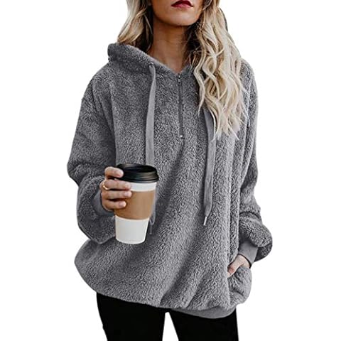 Zipper Athletic Hoodies for Women