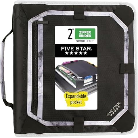 Zipper Round Ring Binders