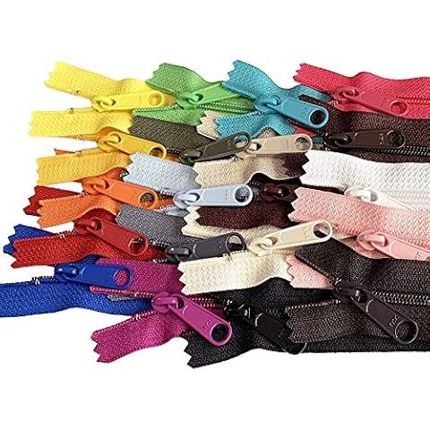 Zipper Repair Kit Solution YKK #2CCU Zipper Heads - Sliders Pulls #2CCU  (Invisible Style) Assorted Colors - Package Clamshell