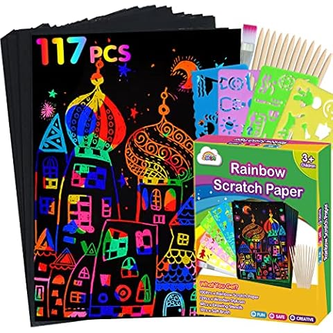 ZMLM 16 Pack Scratch Paper Art-Craft Notebooks: Rainbow Party Favors Bulk  Scratch Note Pad for Kids Age 3-12 Black Art Supplies Girl Boy Birthday  Gift