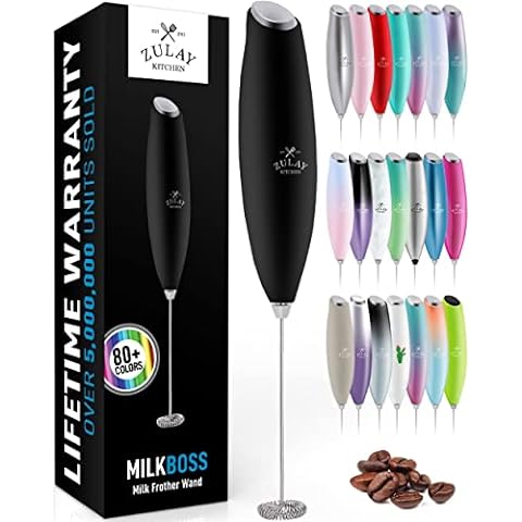 Zulay Kitchen MILK BOSS Milk Frother With Stand - Cotton Candy, 1