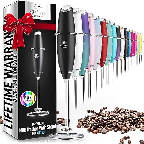 Fitnate Stainless Steel Handheld Milk Frother & Reviews