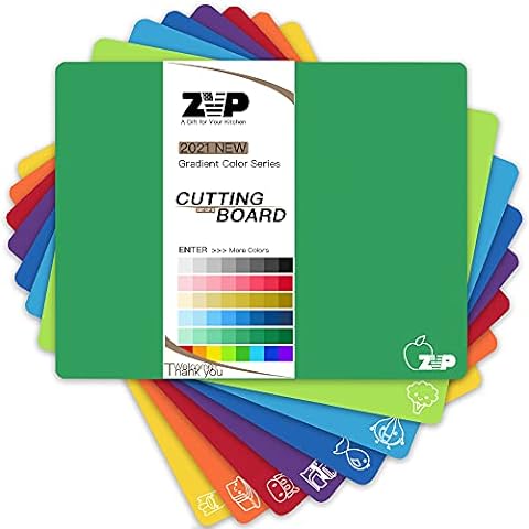 ZVP Disposable Cutting Boards 15 Count Collapsible Cutting Board Sheet with  Built-in Crease Flexible Plastic Cutting Mat for Kitchen and Commercial Use  17 x 12 In