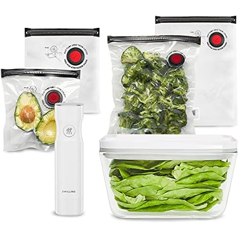 VAKUEN Premium Airtight Food Storage Containers Mega 8P/Set. 7pcs Container  and Vacuum Sealer. Smart One-Click Seal Lid, Patented Double Silicone